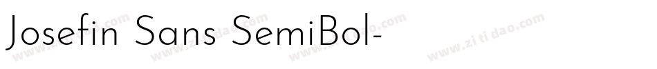 Josefin Sans SemiBol字体转换